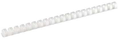 Пружины пластиковые d 16 мм (100 шт) белые